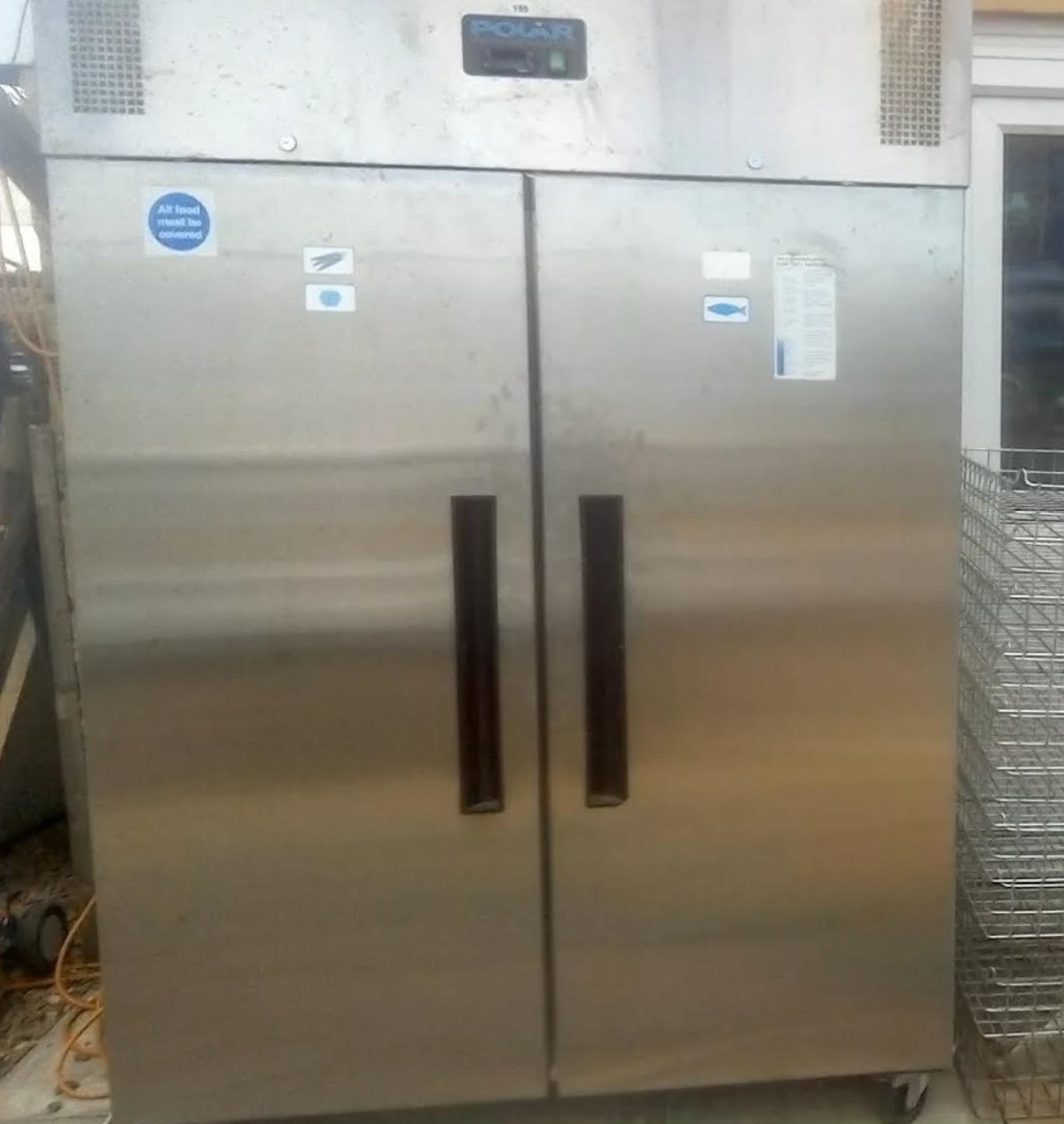 Secondhand Catering Equipment Upright Fridges Double Door Double